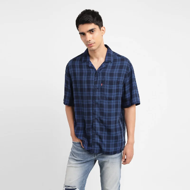Men's Hawaiian Shirts for a Tropical VibeMen's Checkered Relaxed Fit Shirt