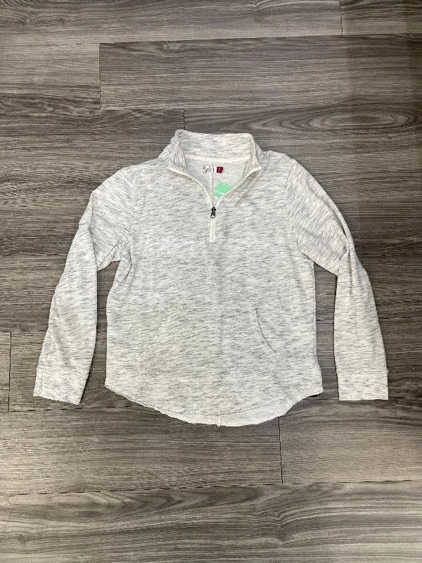 Men's Hoodies for CampingSweatshirt Collar By So In Grey, Size: Xl
