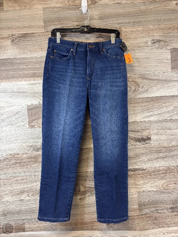Yoked Back Men's JeansJeans Straight By Simply Vera In Blue Denim, Size: 8