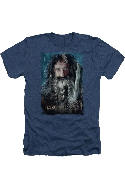 Striped Men's TopsThe Hobbit Bifur Adult Heather Tee / T-Shirt