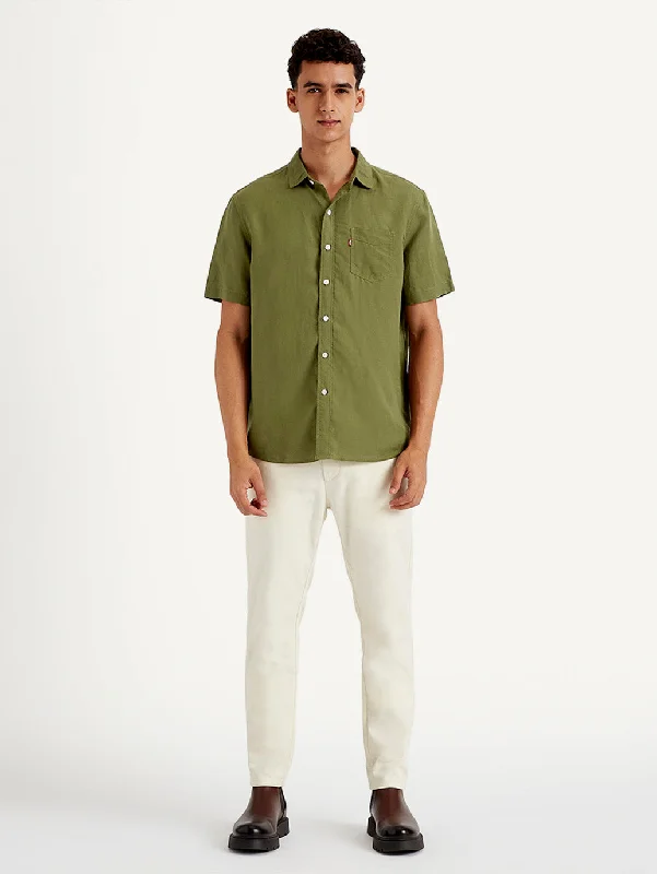 Men's Camouflage Shirts for an Outdoor AppealMen's Solid Regular Fit Shirt