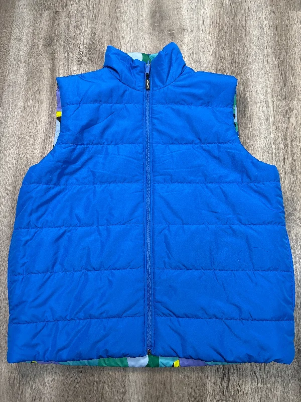 Designer Men's OvercoatsVest Puffer & Quilted By Clothes Mentor In Blue, Size: Xl
