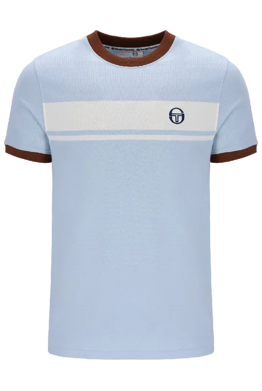 Men's Unique and Designer TopsSERGIO TACCHINI MASTER T-SHIRT STM14593 0004 - CELECTIAL BLUE / CAPUCCINO Men's Unique and Designer TopsSERGIO TACCHINI MASTER T-SHIRT STM14593 0004 - CELECTIAL BLUE / CAPUCCINO