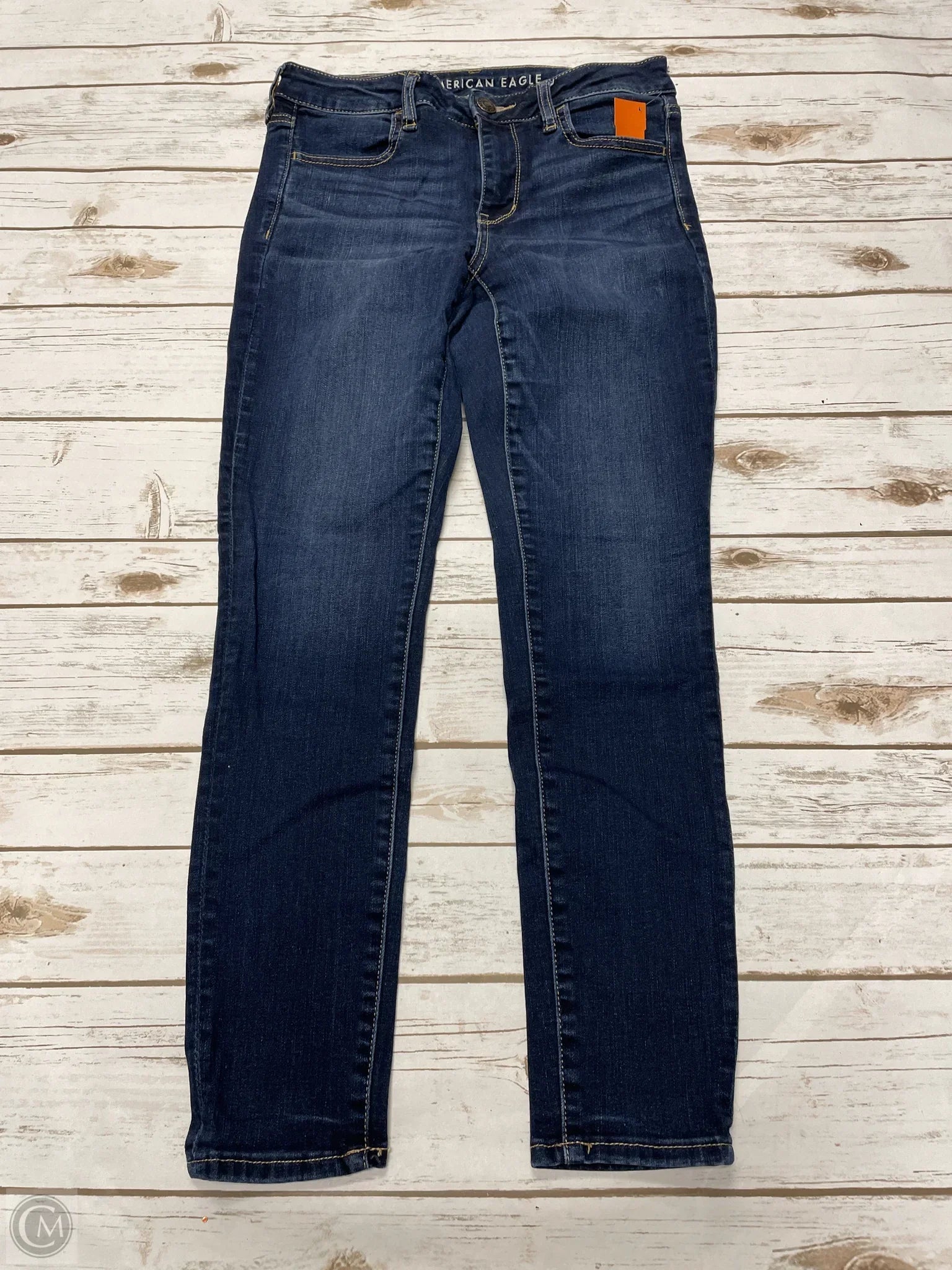 Men's Jeans with Fashionable RipsJeans Straight By American Eagle In Blue, Size: 8