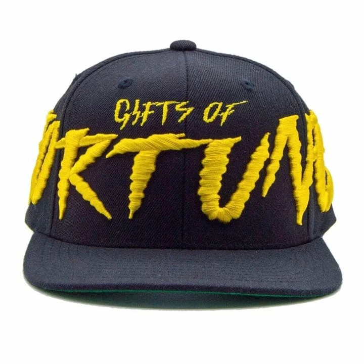 Gentlemen's Bowler HatsGift Of Fortune Snake Scales Snapback (Black/Yellow)