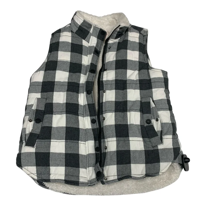 Men's Coats for Cold WeatherVest Fleece By Skies Are Blue In Grey, Size: M