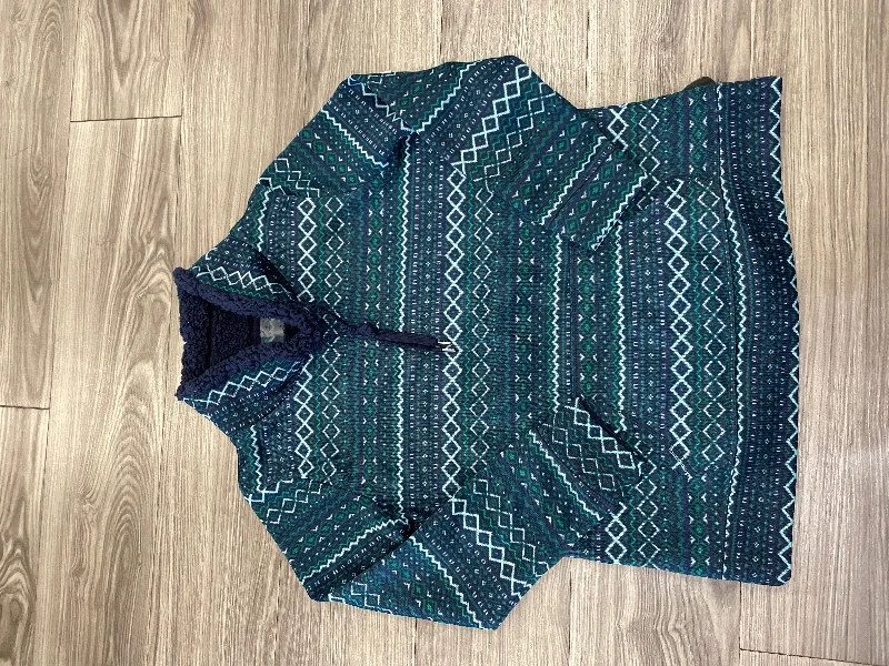 Men's Hoodies with Extra-Long SleevesSweatshirt Collar By St Johns Bay In Blue & Green, Size: M Men's Hoodies with Extra-Long SleevesSweatshirt Collar By St Johns Bay In Blue & Green, Size: M