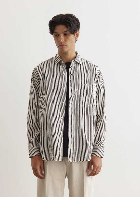 Men's Shirts with Antimicrobial TreatmentSemi Spread Collar Shirt