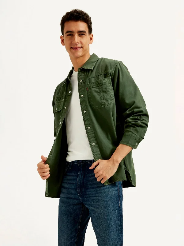 Men's Big and Tall Shirts for Added ComfortMen's Solid Spread Collar Shirt