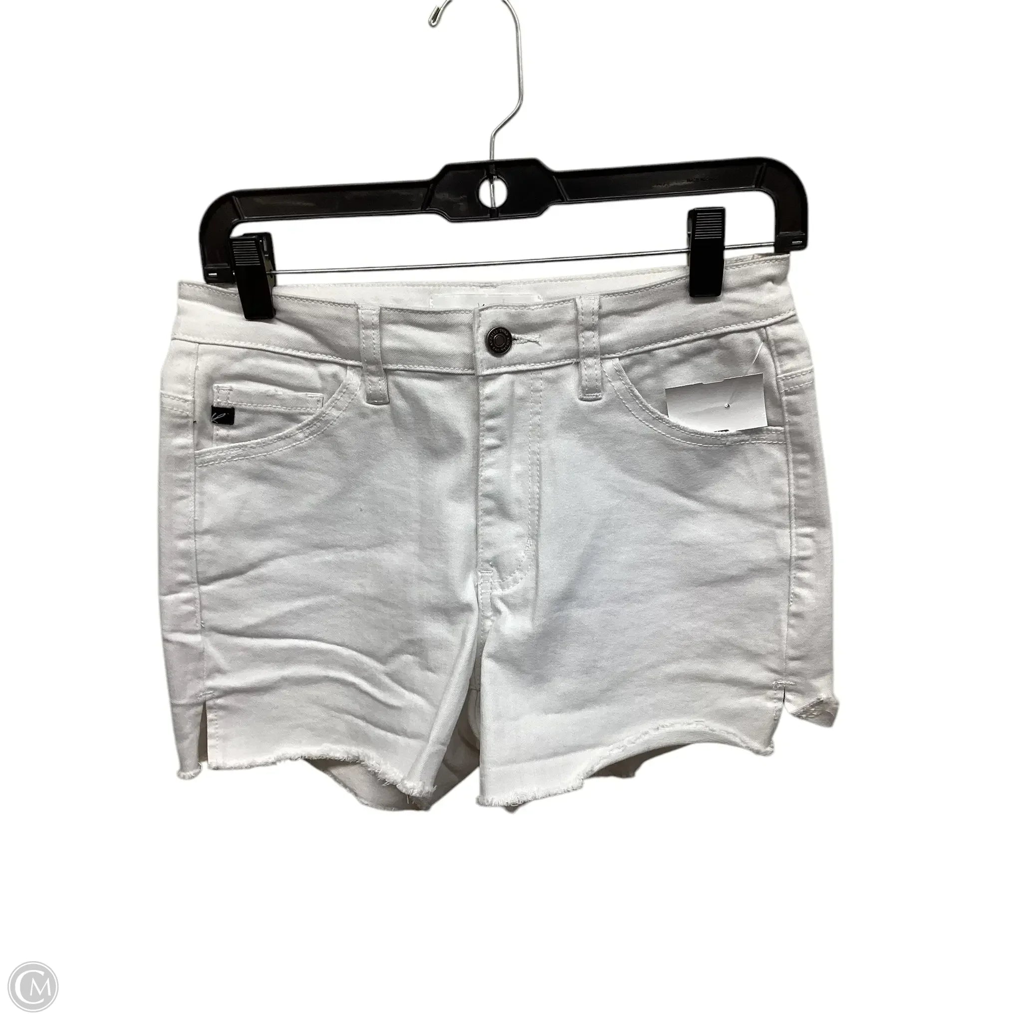 Tailored-Fit Men's Dress and Office ShortsShorts By Kancan In White, Size: M