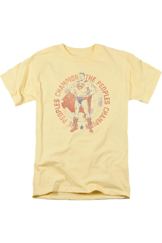 Men's Unique and Designer TopsSuperman Peoples Champion Short Sleeve Adult Tee / T-Shirt Men's Unique and Designer TopsSuperman Peoples Champion Short Sleeve Adult Tee / T-Shirt