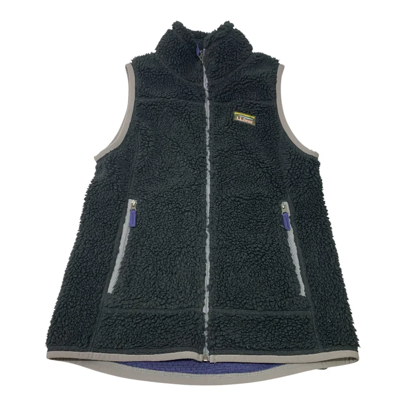 Stylish Men's Biker JacketsVest Faux Fur & Sherpa By L.l. Bean In Black, Size: Xs
