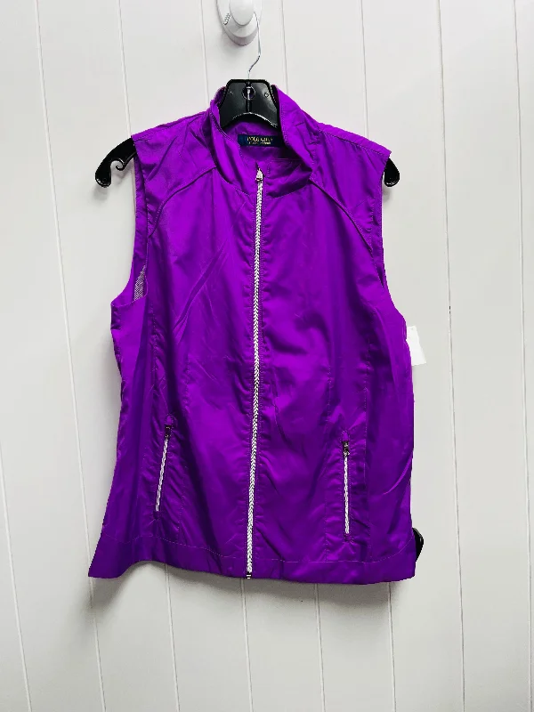 Best Men's Leather CoatsVest Other By Polo Ralph Lauren In Purple, Size: L
