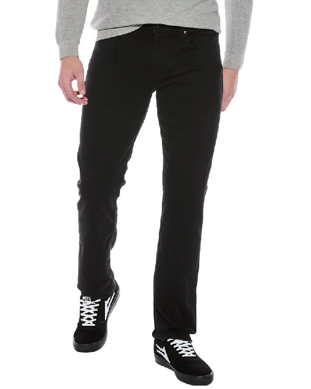 Trendy Men's Jeans7 For All Mankind The Straight Black Cove Tapered Straight Leg Jean
