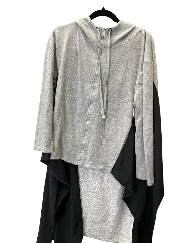Durable Men's Canvas HoodiesSweatshirt Hoodie By Cmc In Grey, Size: M