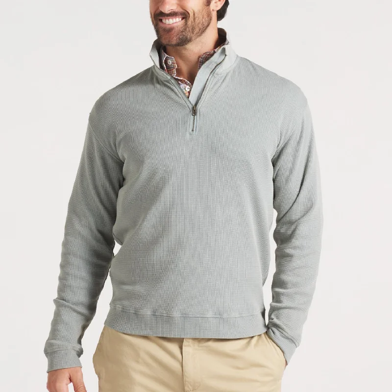 Men's Sweaters with Roll-Neck DesignsCopperton Waffle Vintage Pullover In Light Gray Men's Sweaters with Roll-Neck DesignsCopperton Waffle Vintage Pullover In Light Gray