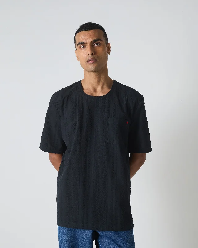 Men's Shirts with Raw-Edge HemlinesSerendib T-shirt - Black
