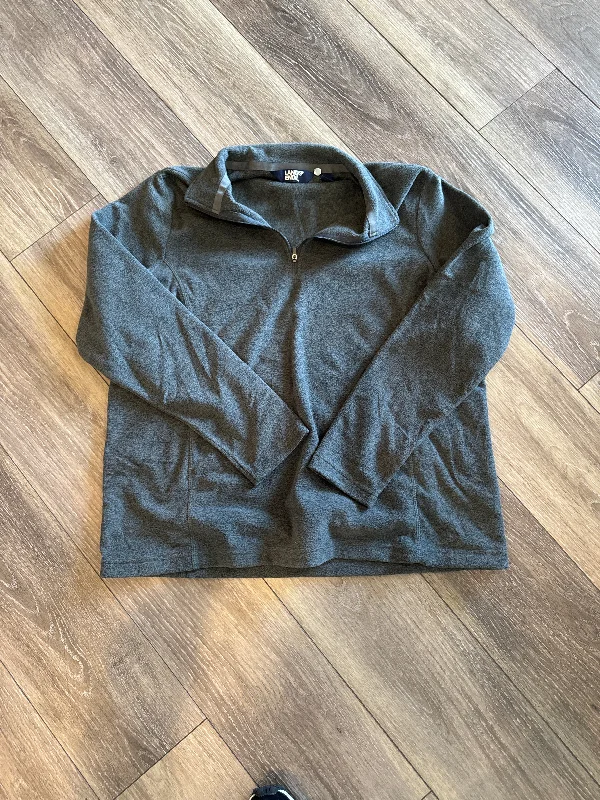 Unique Men's Custom HoodiesSweatshirt Collar By Lands End In Grey, Size: L