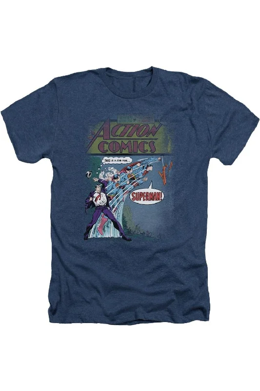 Men's Shirts with UV ProtectionSuperman Quick Change Adult Heather Tee / T-Shirt