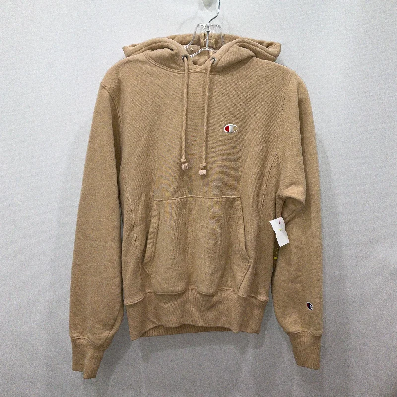 Modern Men's Tech HoodiesSweatshirt Hoodie By Champion In Tan, Size: Xs