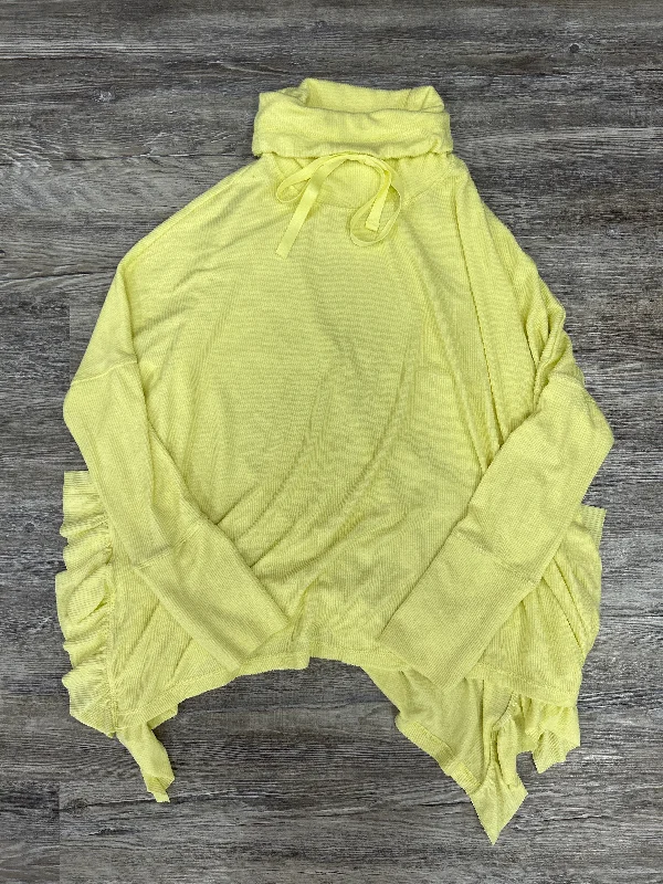 Men's Hoodies with Zipper DetailsYellow Athletic Sweatshirt Crewneck Free People, Size M Men's Hoodies with Zipper DetailsYellow Athletic Sweatshirt Crewneck Free People, Size M