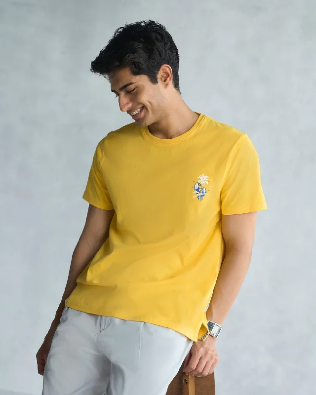 Men's Three-Quarter Sleeved TopsToucan T-shirt - Yellow