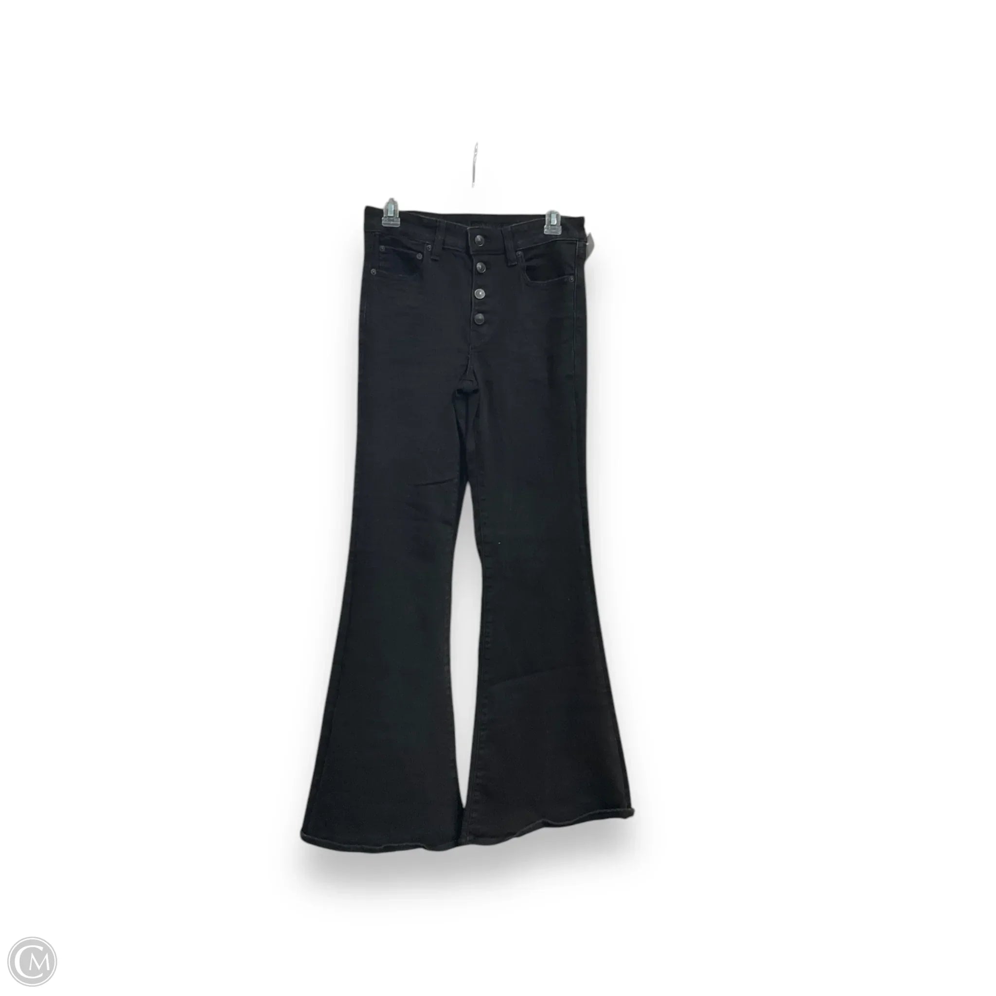 Men's Jeans with RipsJeans Flared By American Eagle In Black Denim, Size: 6