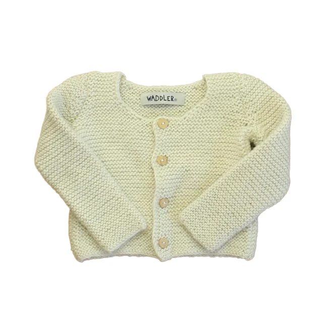 Men's Sweaters with Thumbholes in SleevesWaddler Unisex Ivory Alpaca Blend Cardigan