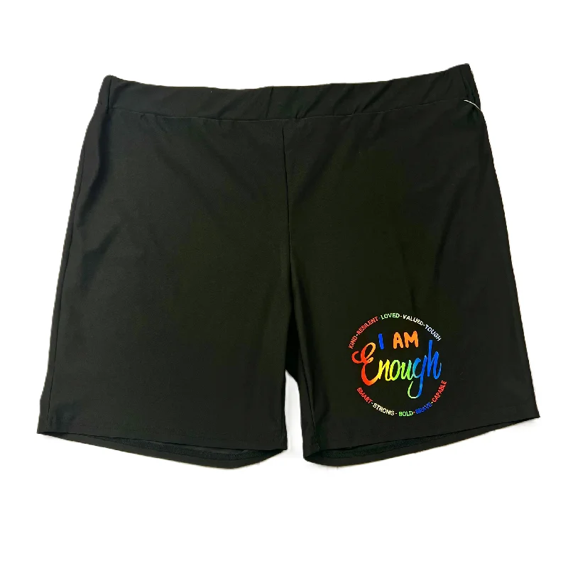Men's Stylish Short-Length JeansBlack Shorts, Size: 4x