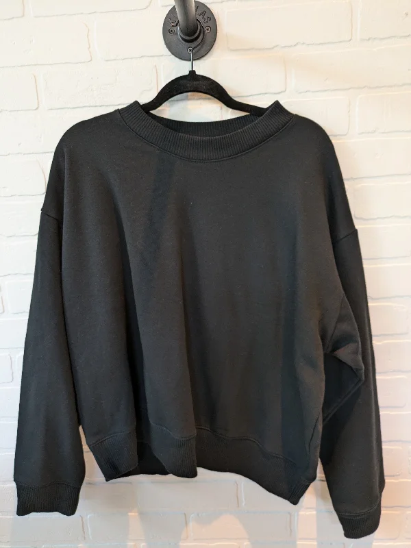Men's Hoodies with Military InfluenceBlack Sweatshirt Crewneck A New Day, Size Xxl