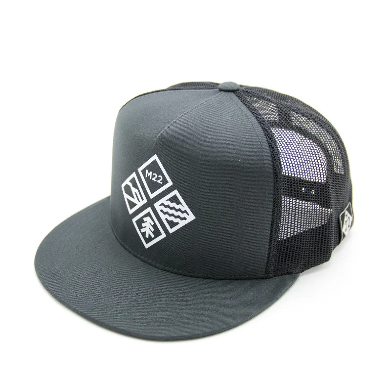 Comfortable Fisherman HatsADVENTURE ICON FLAT BILL HAT