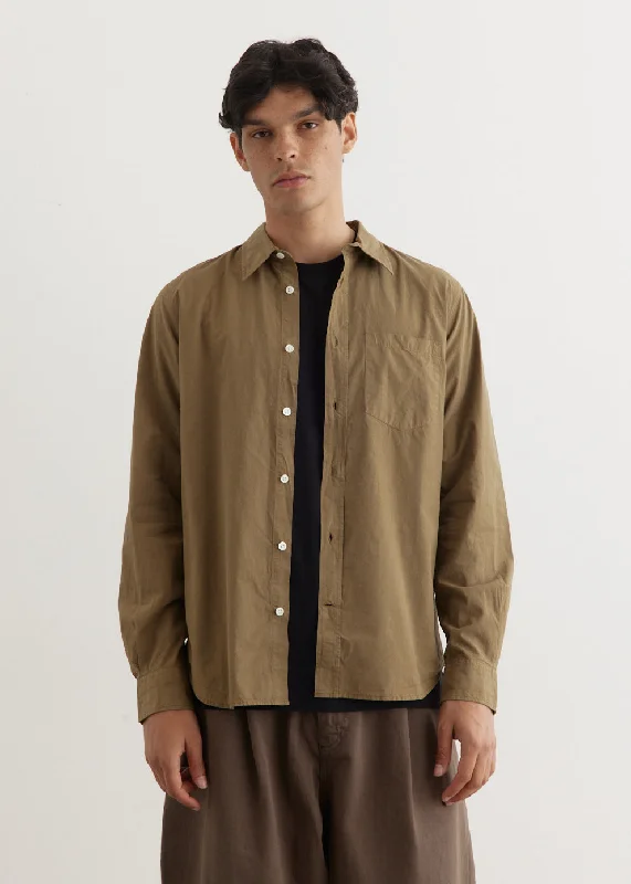 Men's Shirts with Raw-Edge HemlinesOsvald Cotton Tencel Shirt