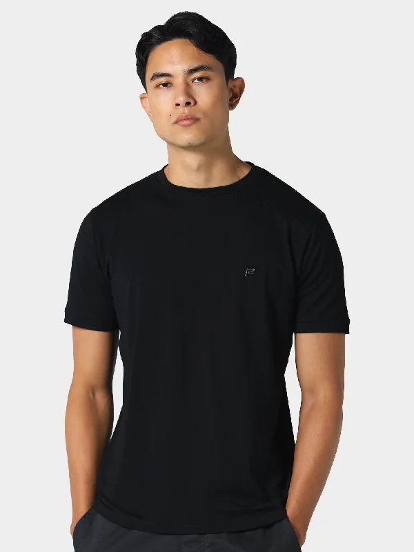 Men's Shirts with Button-Down PocketsPOLICE GAMBIT BASIC T-SHIRT - BLACK