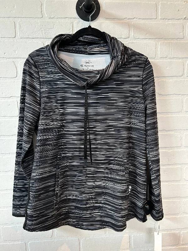 Elevated Men's Lounge HoodiesAthletic Sweatshirt Collar By Talbots In Black & Grey, Size: 8petite Elevated Men's Lounge HoodiesAthletic Sweatshirt Collar By Talbots In Black & Grey, Size: 8petite