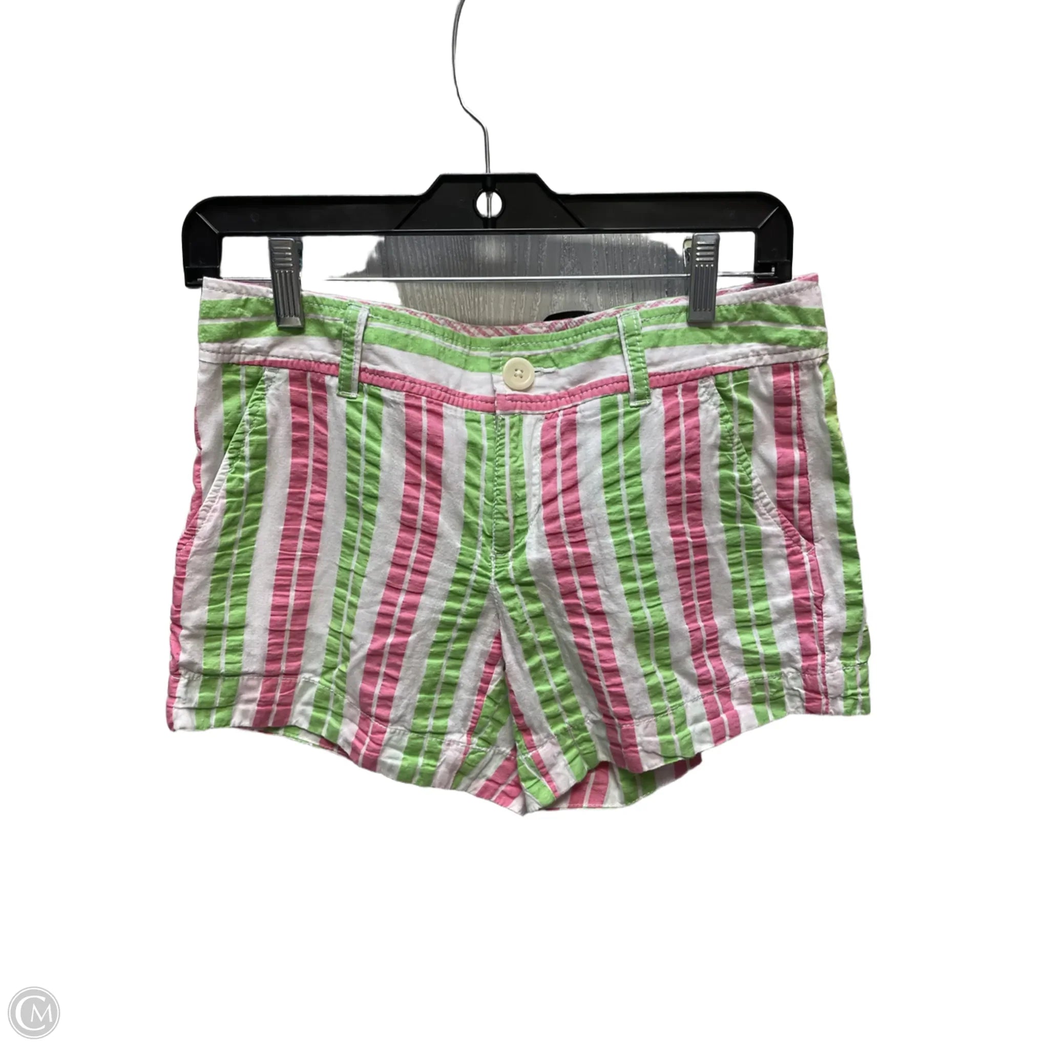 Men's Elastic Waistband ShortsShorts Designer By Lilly Pulitzer In Striped Pattern, Size: 0