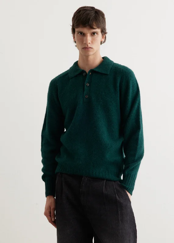 Men's Shirts with Double-Breasted DesignsGhost Pressure Knit Polo