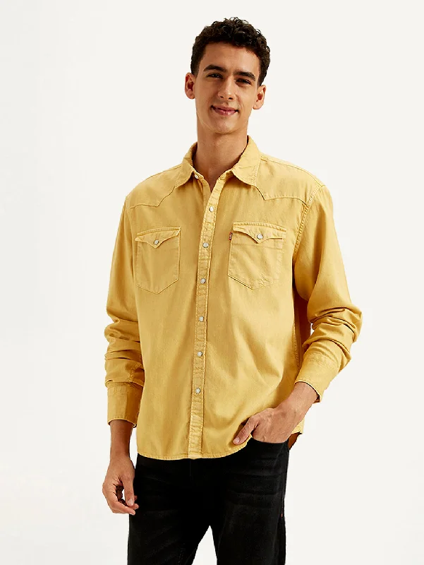 Versatile Men's Short-Sleeve ShirtsMen's Solid Slim Fit Shirt