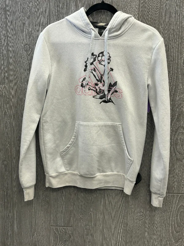 Men's Hoodies for Ice FishingWhite Athletic Sweatshirt Hoodie Adidas, Size S