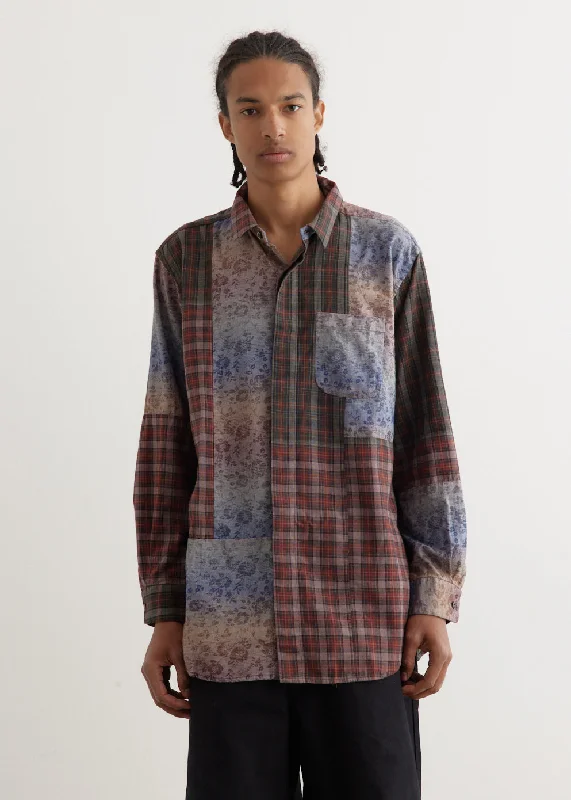 Men's Shirts with Belt AttachmentsCombo Short Collar Shirt