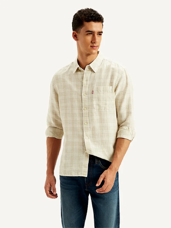 Men's Cowboy Shirts for Western StyleMen's Checkered Spread Collar Shirt