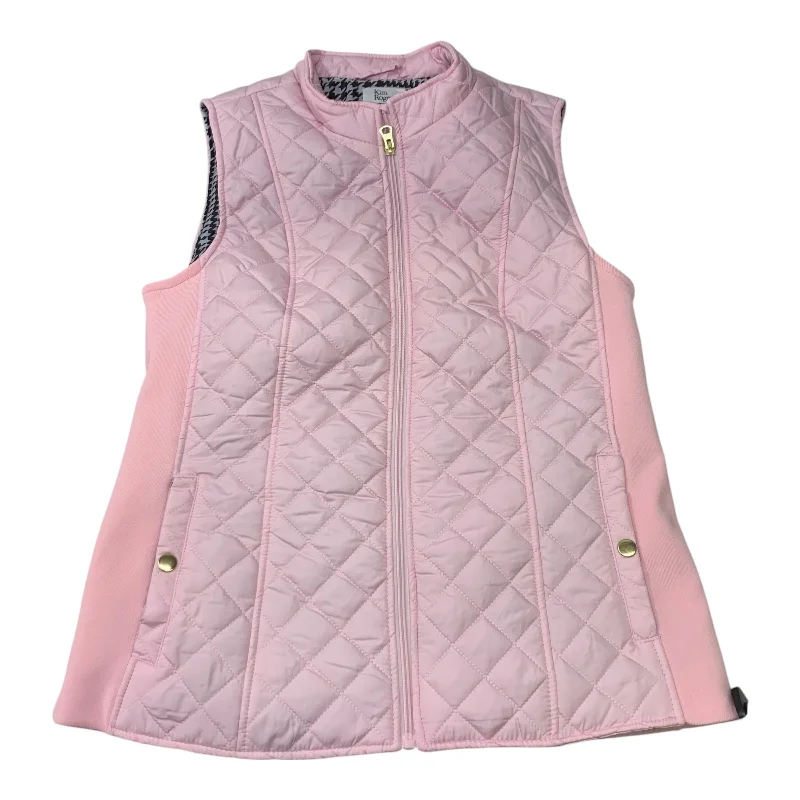 Modern Men's Field JacketsVest Puffer & Quilted By Kim Rogers In Pink, Size: S