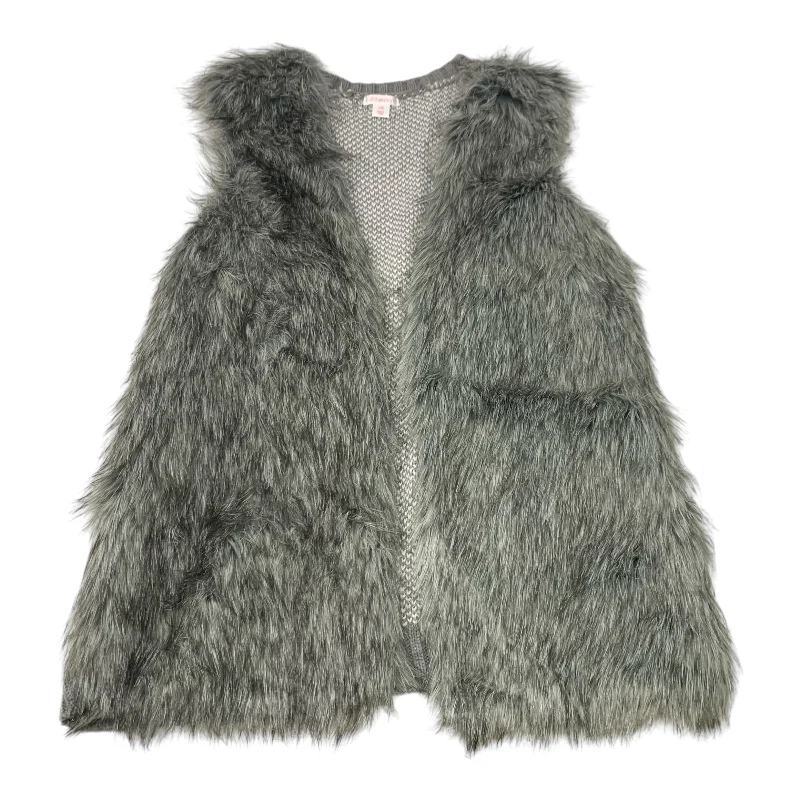 Comfortable Men's ParkasVest Faux Fur & Sherpa By Xhilaration In Grey, Size: L