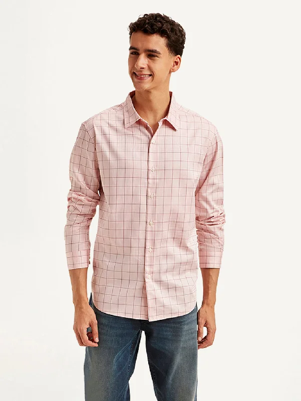 Men's Hawaiian Print Shirts for Luau PartiesMen's Checkered Slim Fit Shirt