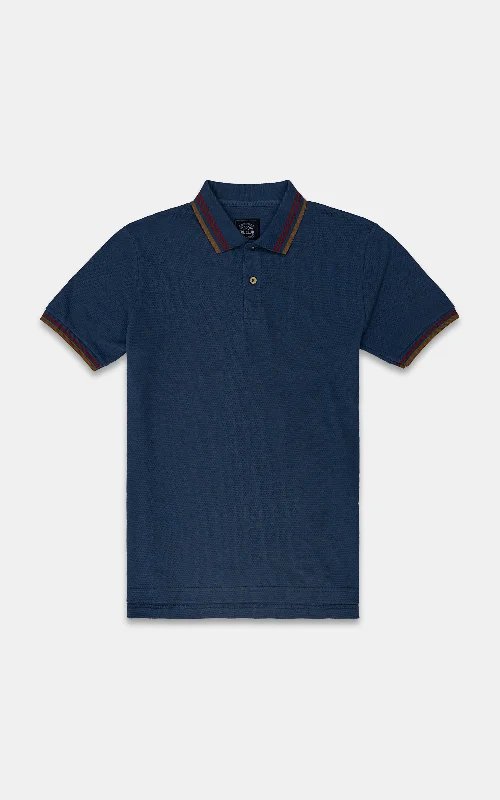 Men's Shirts with Zippered PocketsCLASSIC POLO SHIRT BLUE