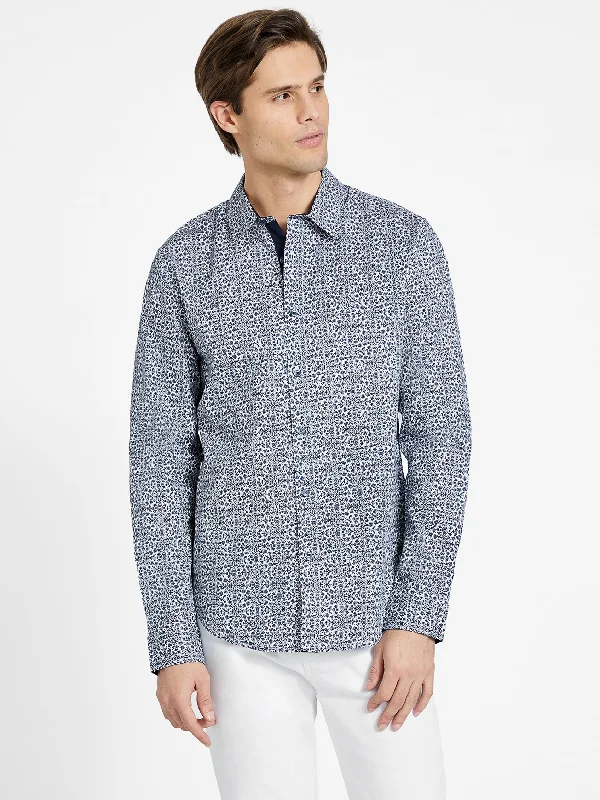Men's Cufflink-Ready Shirts for Formal EventsNorm Geometric Shirt