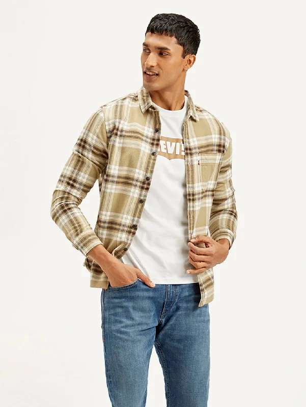 Men's Limited Edition Shirts for ExclusivityMen's Checkered Relaxed Fit Shirt