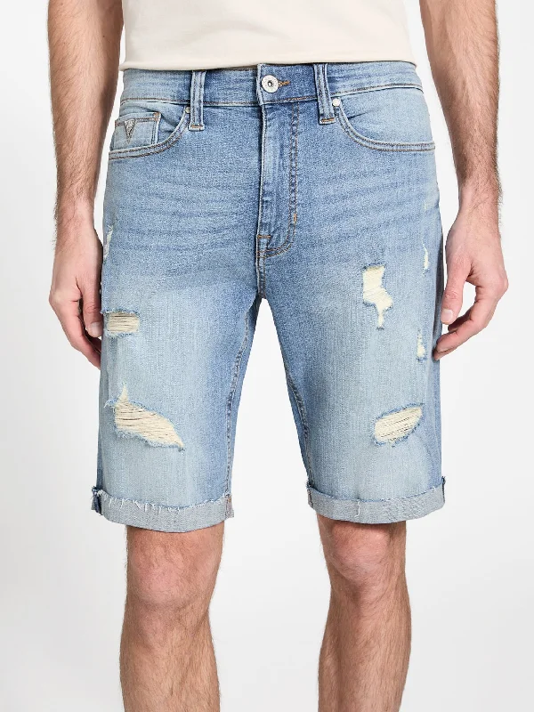 Functional Men's Multi-Pocket ShortsEco Abby Denim Shorts