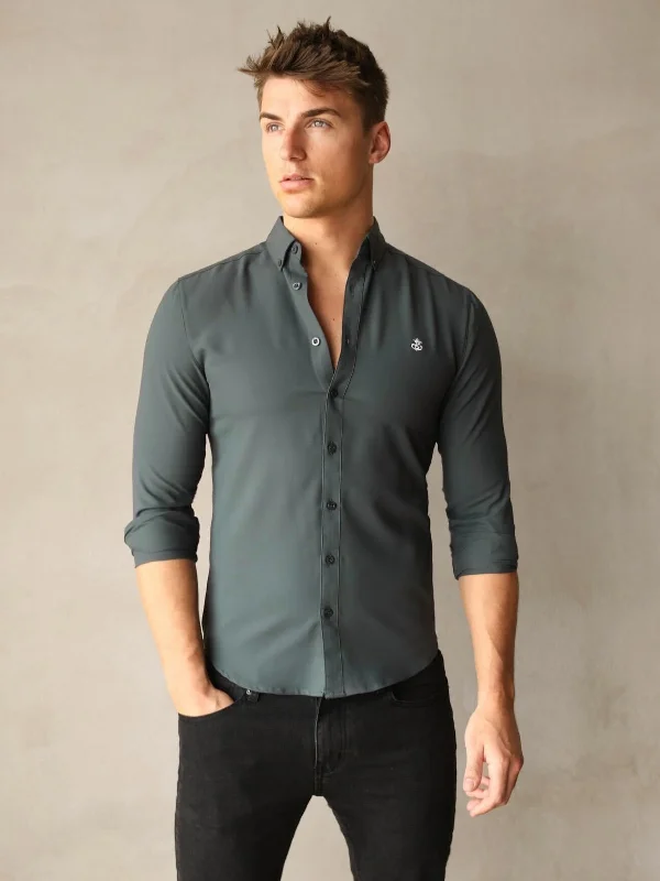 Layered Men's VestsBosa Shirt - Racing Green