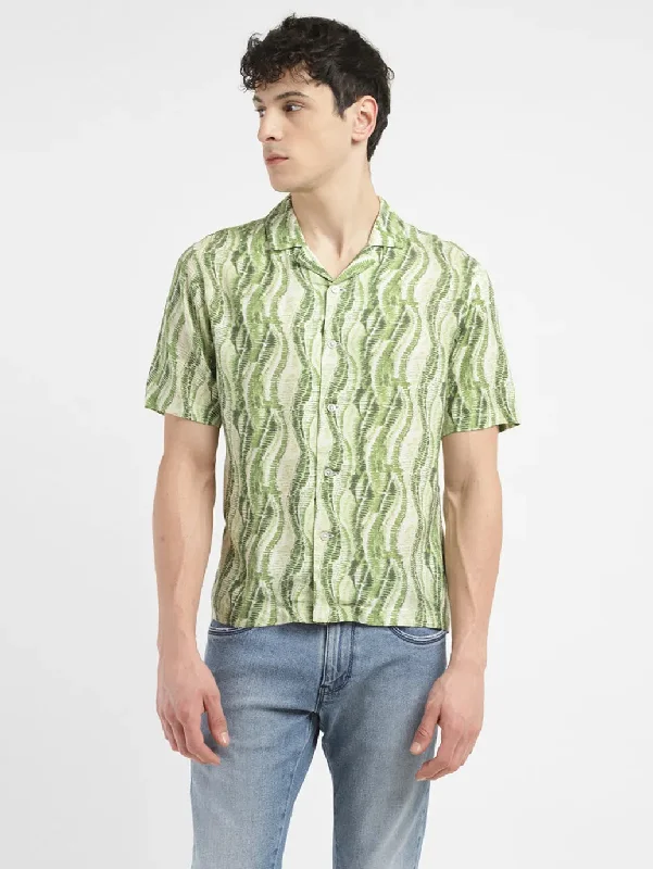 Men's Performance Fabric Shirts for All-Day ComfortMen's All Over Printed Relaxed Fit Shirt
