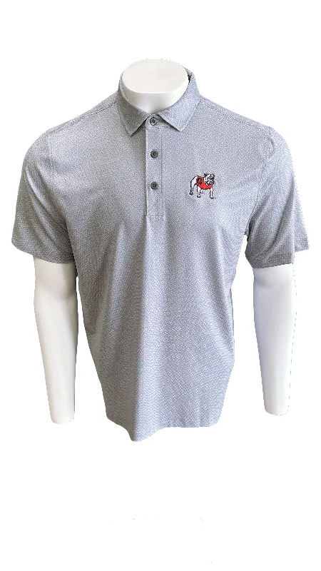 Men's Shirts with Surplice HemlinesCutter & Buck Georgia Bulldogs Pike Eco Symmetry Print Stretch Polo